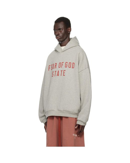 Fear Of God Multicolor Printed Logo Hoodie for men