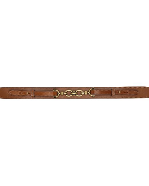 FRAME Black Tan Equestrian Belt