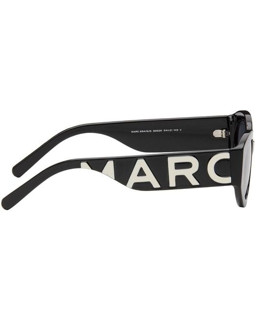 Marc Jacobs Black Oval Sunglasses