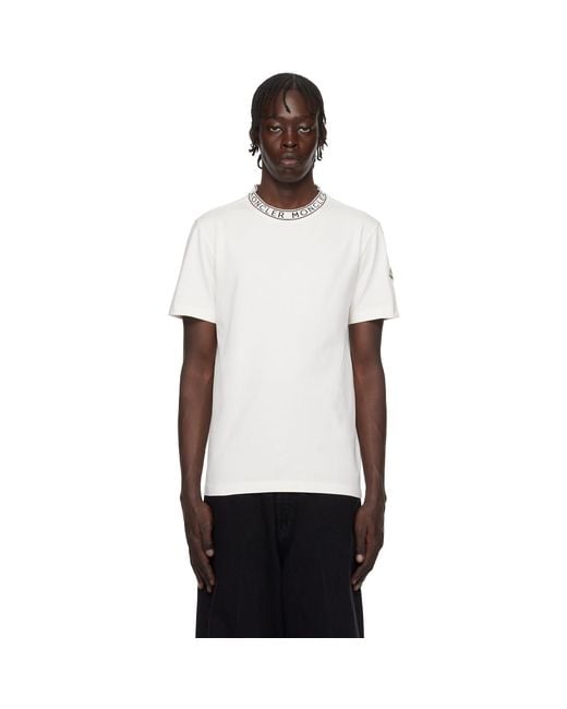 Moncler Black Logo-trimmed Cotton T-shirt for men