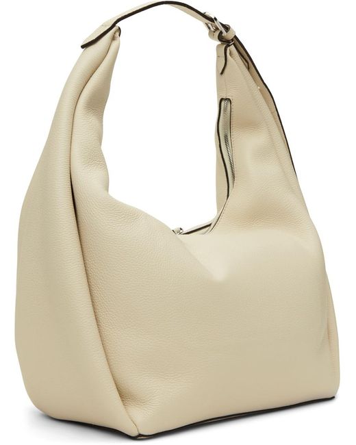 Totême  Metallic Toteme Off-white Belt Shoulder Bag