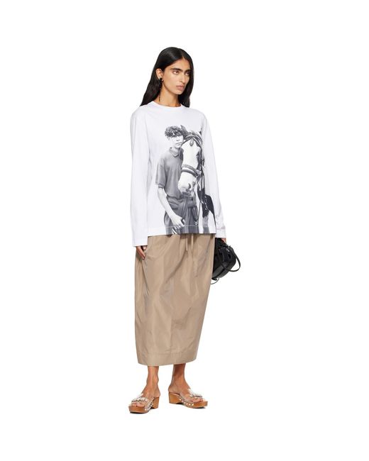 Simone Rocha Blue 'Pony Kid' Print T-Shirt