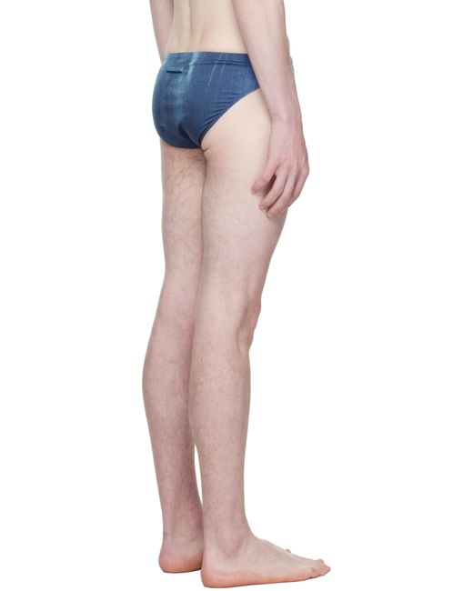 Slip De Bain Bleu À Imprimé Water Jean Paul Gaultier pour homme en coloris Blue