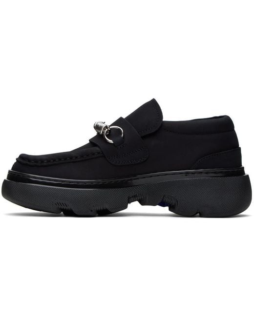 Burberry Black Creeper Clamp Loafers for men