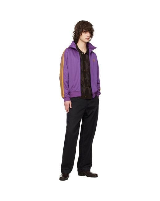 Needles Black Work Trousers for men