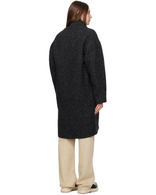 Manteau sharon gris Isabel Marant en coloris Black