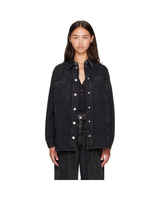 Isabel Marant Black Imana Denim Jacket