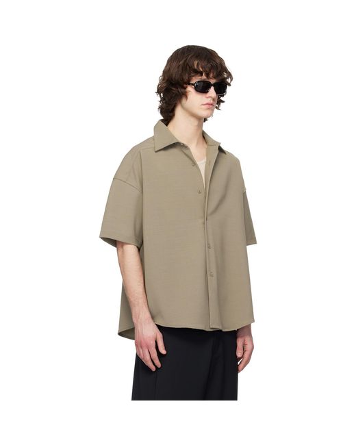 Entire studios Natural Taupe Short Sleeve Shirt for men