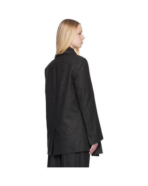 Totême Black Scarf Blazer