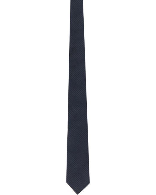 Cravate bleu marine à motif pied-de-poule Tom Ford pour homme en coloris Black