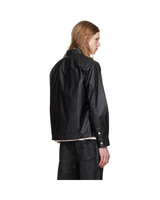 JKEEFER Black Eddie Work Shirt for men