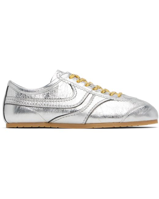 Dries Van Noten シルバー メタリック スニーカー Black