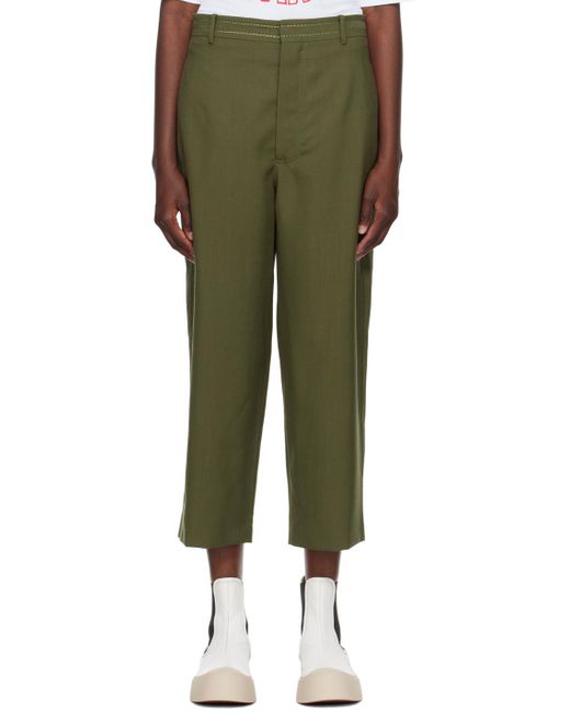 Marni Green Cropped Trousers