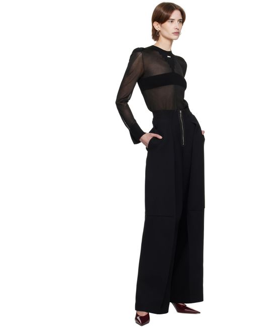 Jean Paul Gaultier ブラック The Crepe トラウザーズ Black