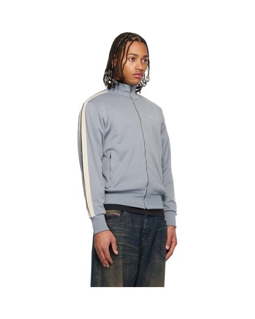 Palm Angels Gray Classic Logo Track Jacket for men