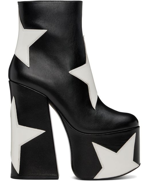 Marc Jacobs Black 'The Star Patchwork Kiki Platform' Boots