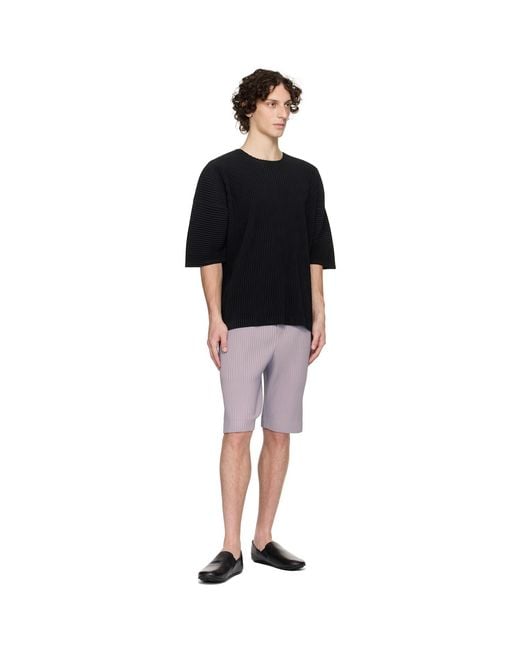 Homme Plissé Issey Miyake Black Monthly Color May T-Shirt for men