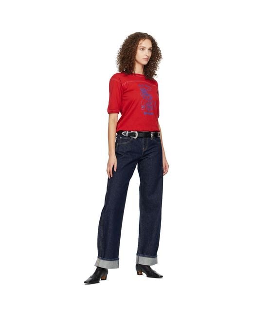 Toga Black Double Buckle Wide Belt