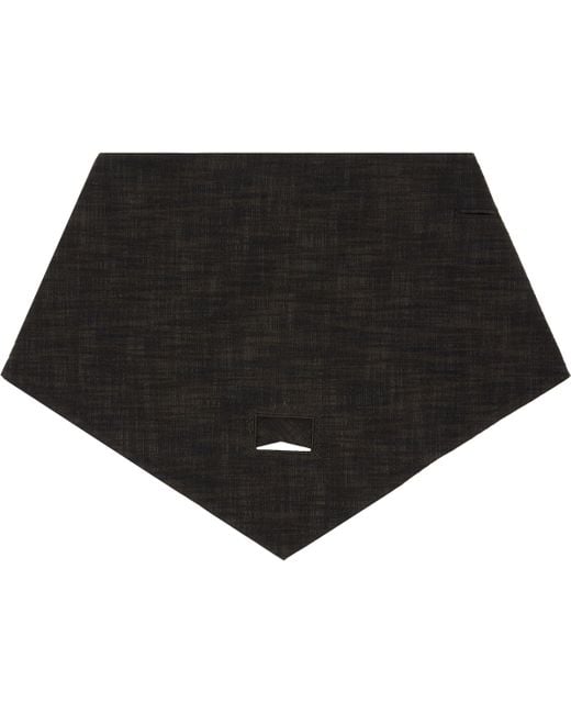 【関税込み】NULLUS ブラウン Wooden Pattern Kerchief スカーフ メンズ NULLUS ブラウン Wooden Pattern Kerchief スカーフ