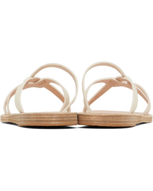 Ancient Greek Sandals オフホワイト Egopi サンダル Black