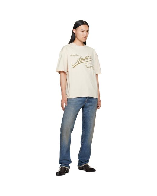 Amiri Natural Off- Quality Goods' Oversized T-Shirt for men