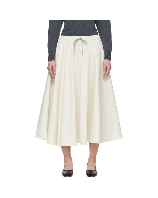 Cordera White Technical Midi Skirt