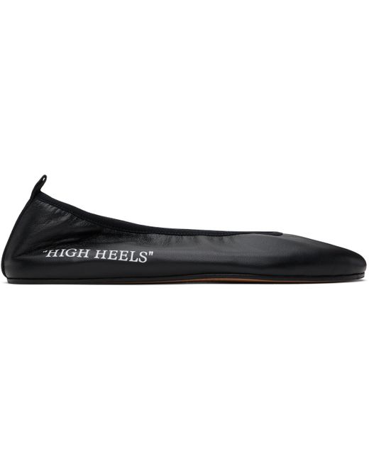 Off-White c/o Virgil Abloh Black 'High Heel' Ballerina Flats