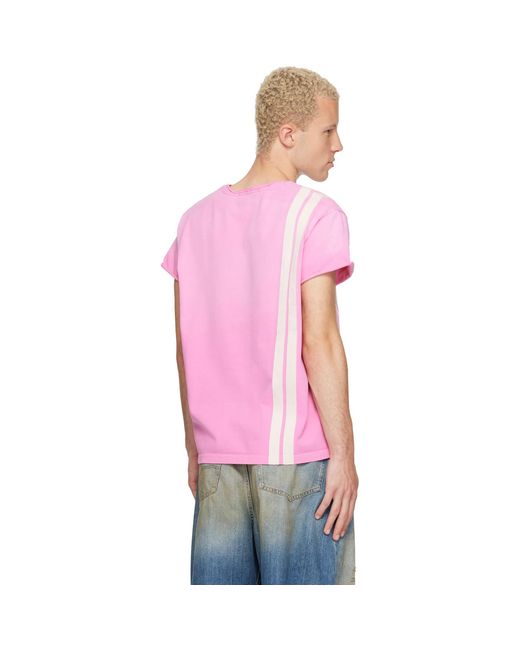 424 Pink Capped Thermal T-Shirt for men