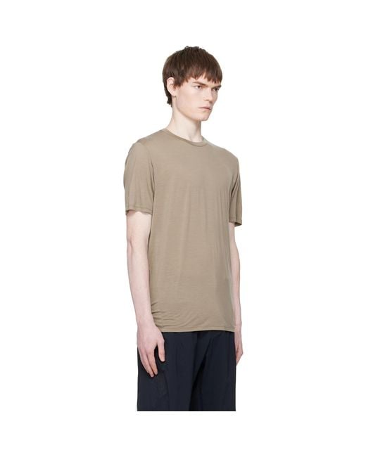 Veilance Natural Taupe Frame S/S T-Shirt for men