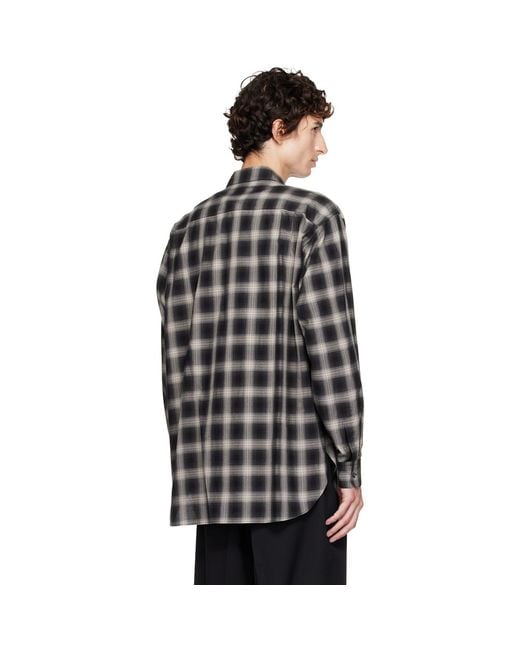 Ssstein Black Cotton Oversized Ls Shirt for men