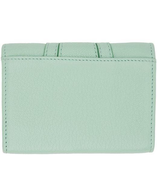 See By Chloé Green Blue Hana Compact Wallet for men
