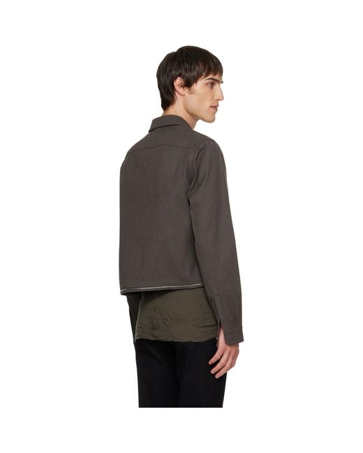 Rick Owens Black Headon Shirt for men