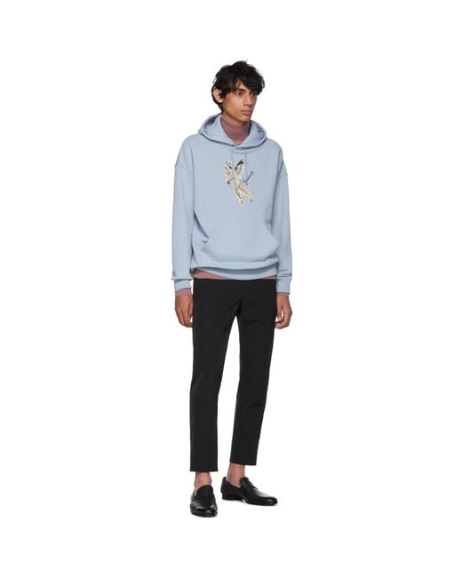 Givenchy Blue Icarus Hoodie for Men Lyst