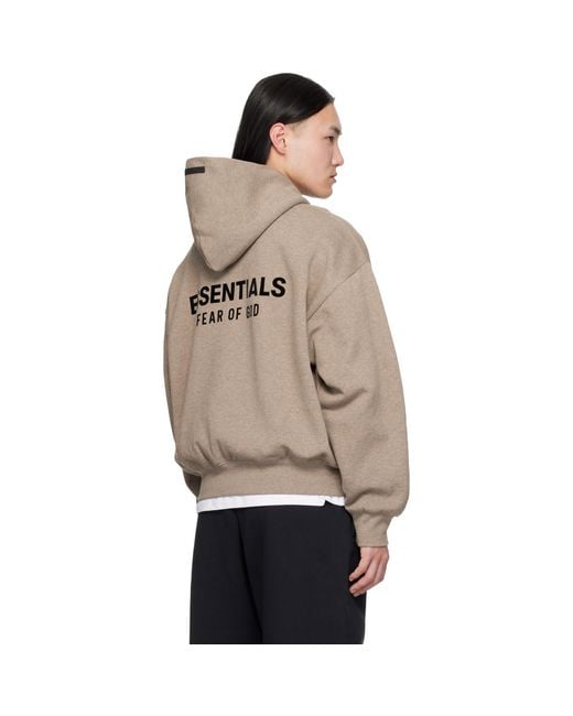 Fear Of God Gray Classic Hoodie for men