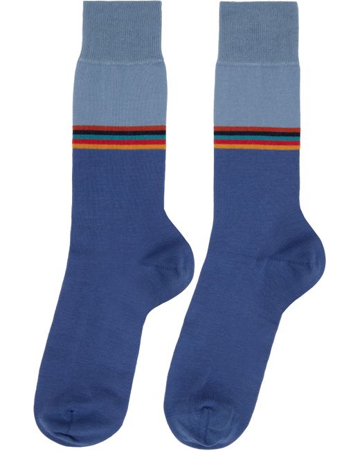 Paul Smith Blue Three-Pack Jared Artist Socks for men