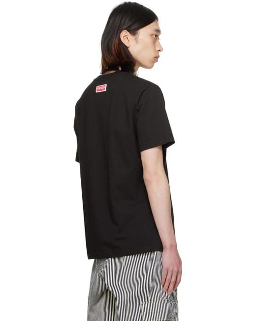メンズ KENZO Paris Elephant Tシャツ Black
