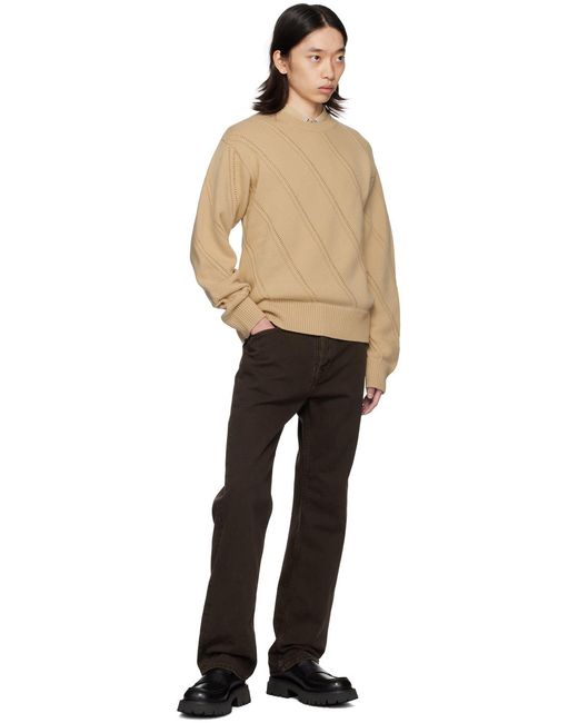 Ferragamo Black Virgin Wool Sweater for men