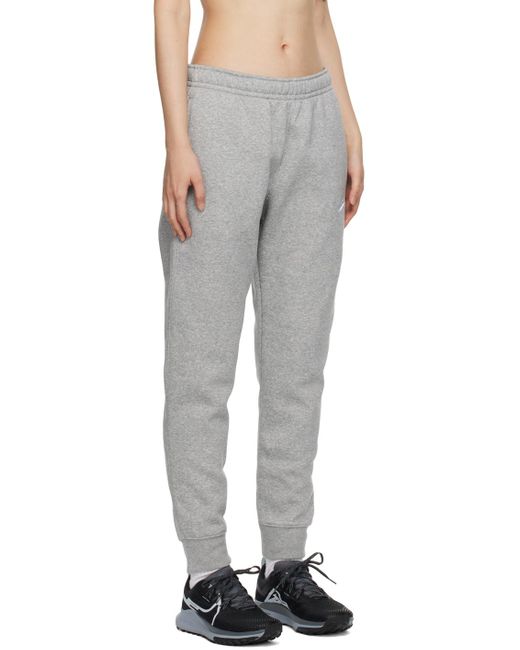 Nike Black Gray Embroidered Lounge Pants