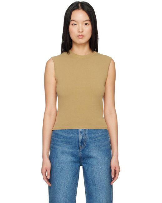 ARCH THE Blue Crop Tank Top