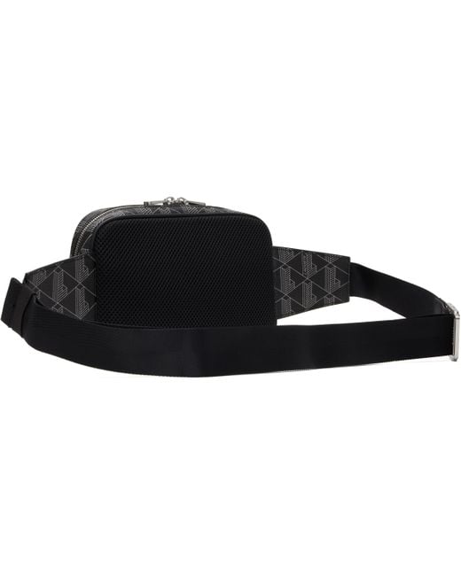 Lacoste Black 'The Blend' Belt Bag for men