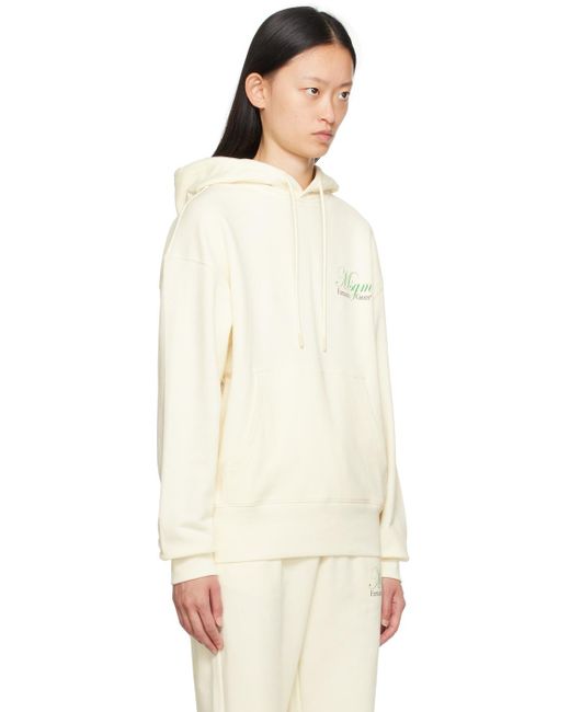 MSGM Multicolor Off-white Printed Hoodie