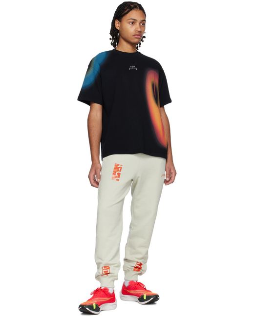 A_COLD_WALL* White * Beige Node Sweatpants for men