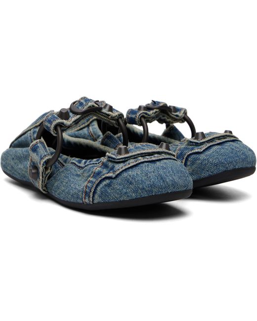 Balenciaga Blue City Ballerina Flats