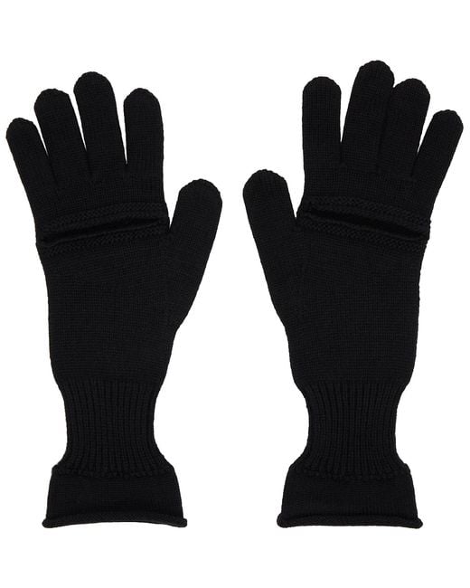 Issey Miyake Black Breeze Knit Gloves