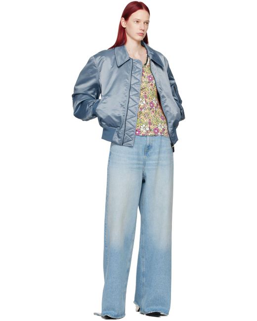 Martine Rose Blue Extended Jeans