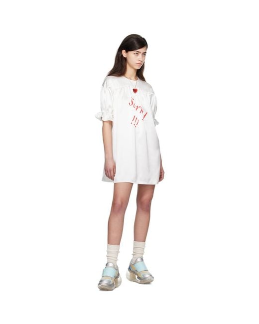 Im Sorry by Petra Collins Black Ssense Exclusive Jennyfax Edition Puff Sleeve Minidress