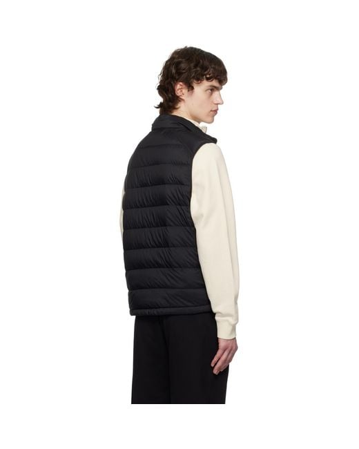 Moncler Black Barthe Down Vest for men