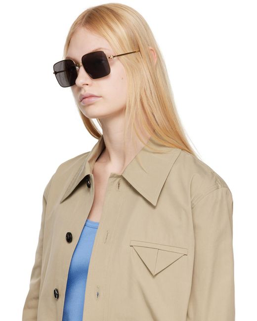 Fendi Black Gold Baguette Sunglasses