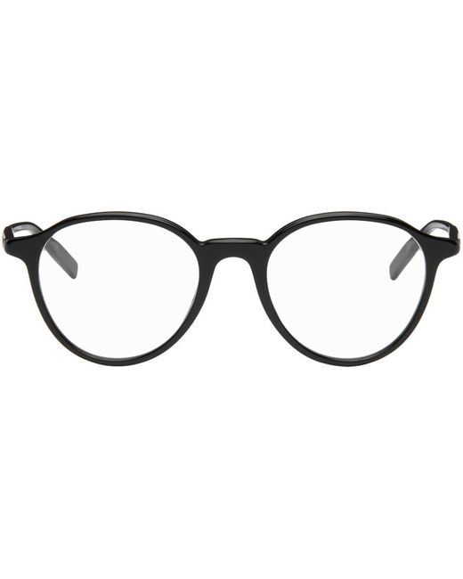 Montblanc Black Round Glasses for men