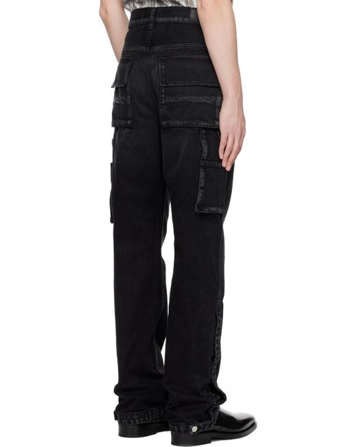 Amiri Black Stack Workman Jeans for men